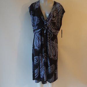 NWT Womens Sweet Woman Brown, Lilac Print Dress (Plus) 18W*